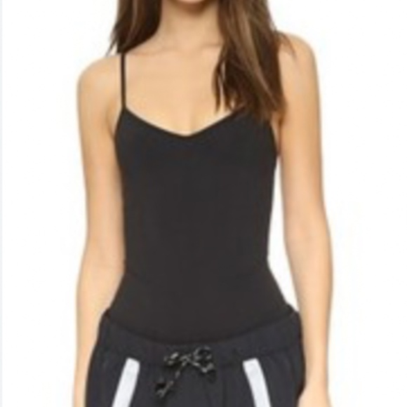 Live the Process - NEW Black Corset Leotard Strappy V-Neck Bodysuit, Size L - Picture 1 of 5